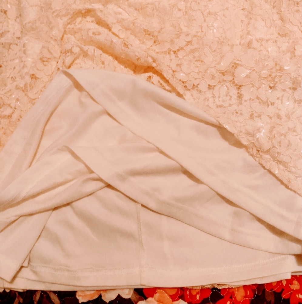 Lulus Cream color wedding guest dress